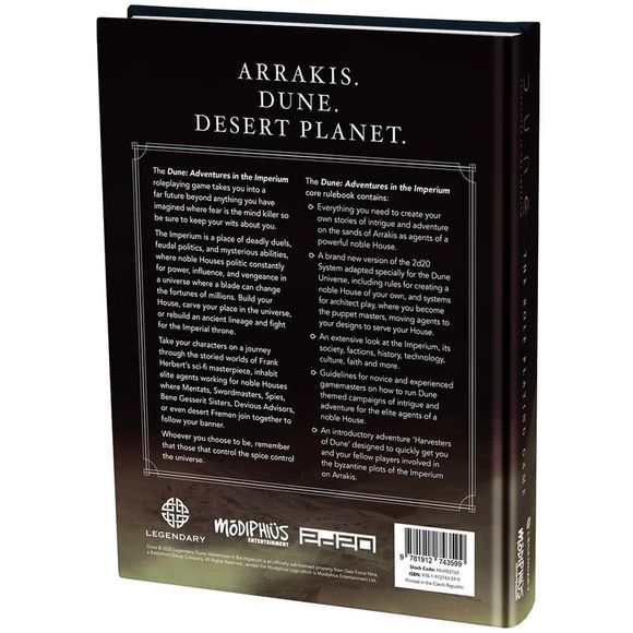 Dune - Adventures in the Imperium – Core Rulebook HC (Standard Edition) - Picture 3 of 3